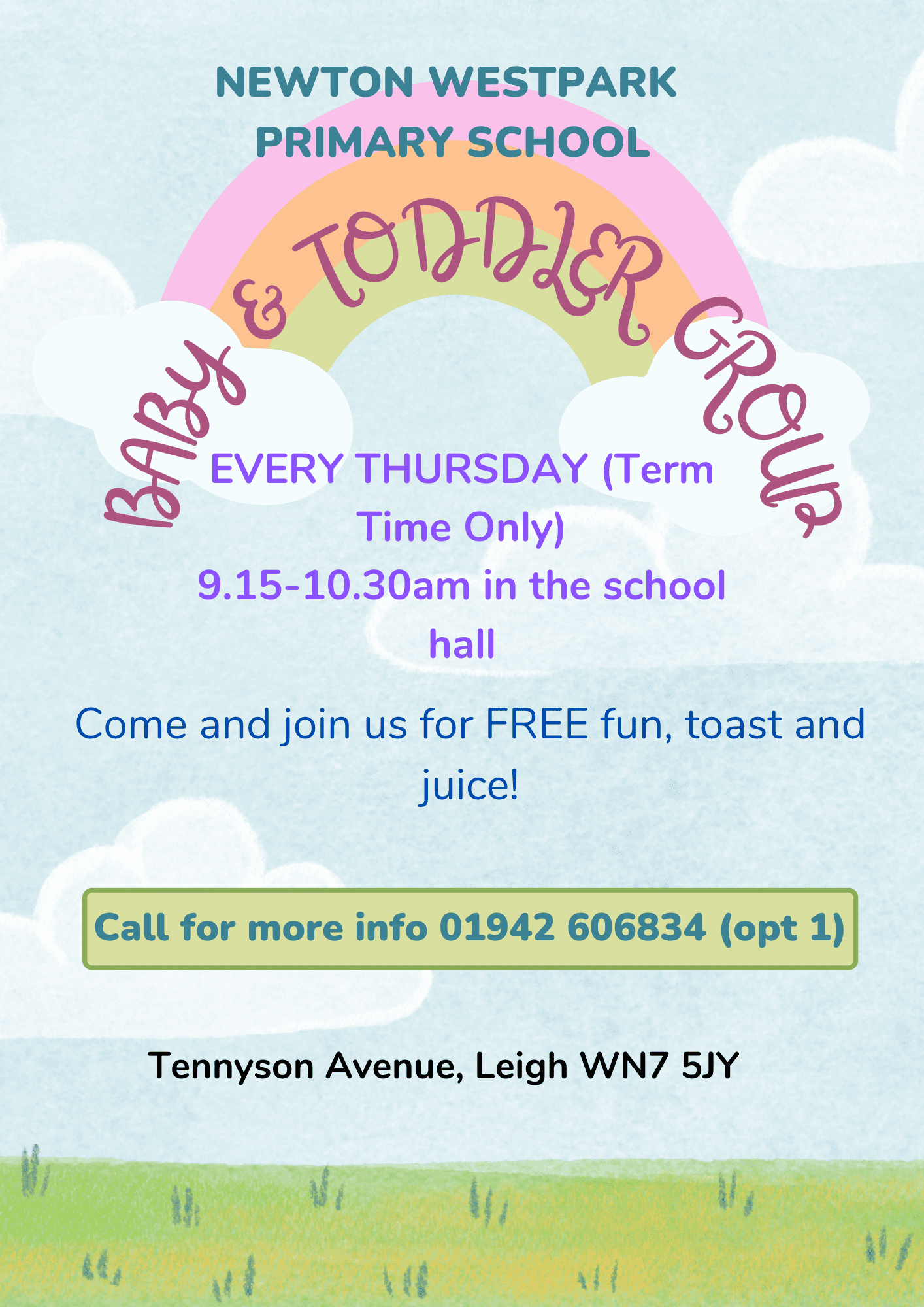 NEW Baby & Toddler Group at Newton Westpark Primary School, 2026